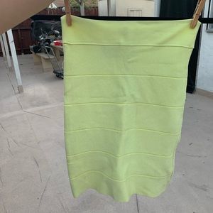 Neon green skirt